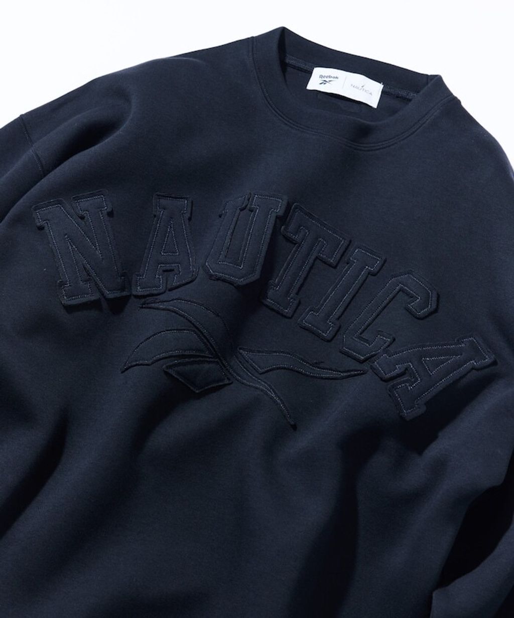 Reebok × NAUTICA 立體拼接Arch Logo太空棉大學T_19