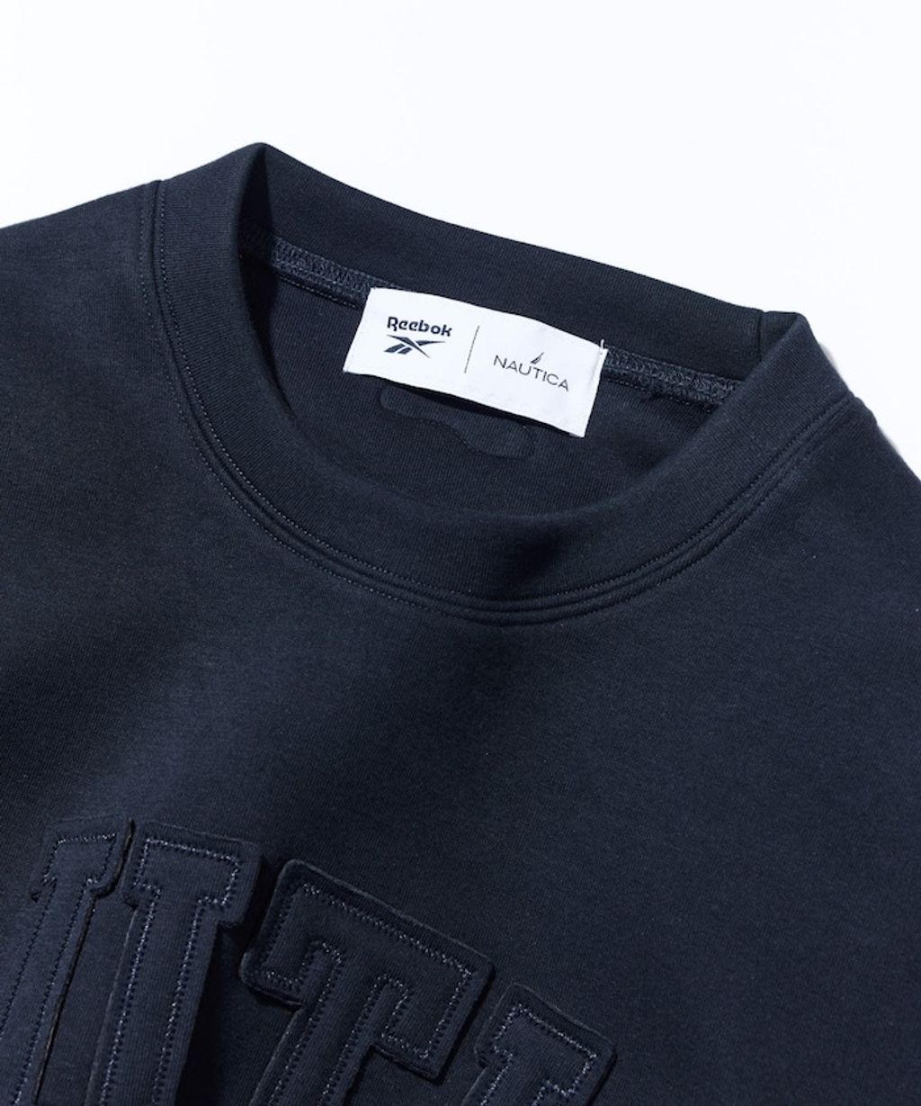 Reebok × NAUTICA 立體拼接Arch Logo太空棉大學T_18
