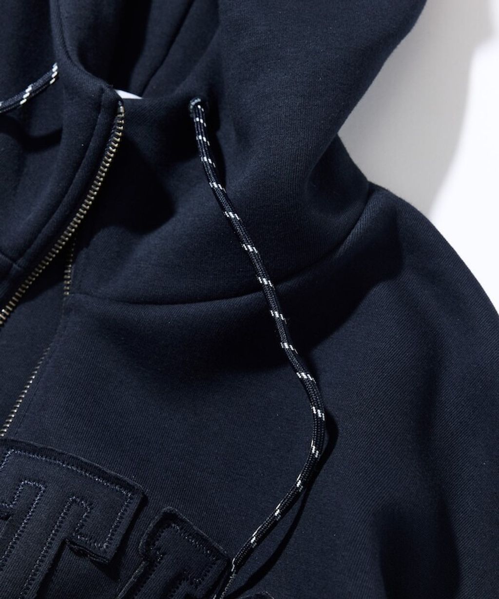 Reebok × NAUTICA 立體拼接Arch Logo太空棉雙拉鍊連帽外套_24