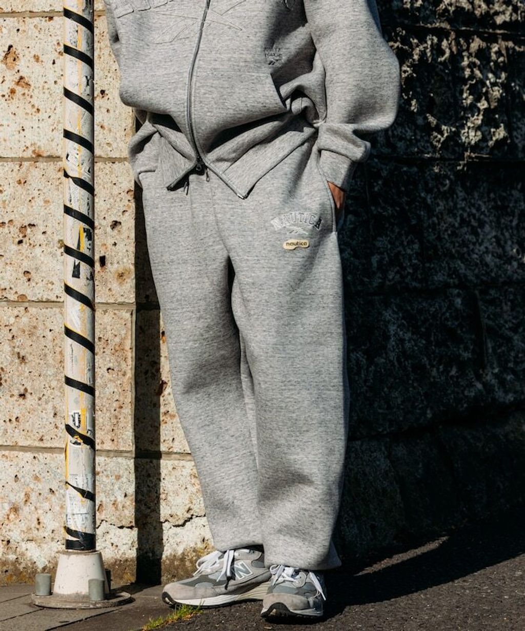 Reebok × NAUTICA 立體太空棉運動束口長褲_9