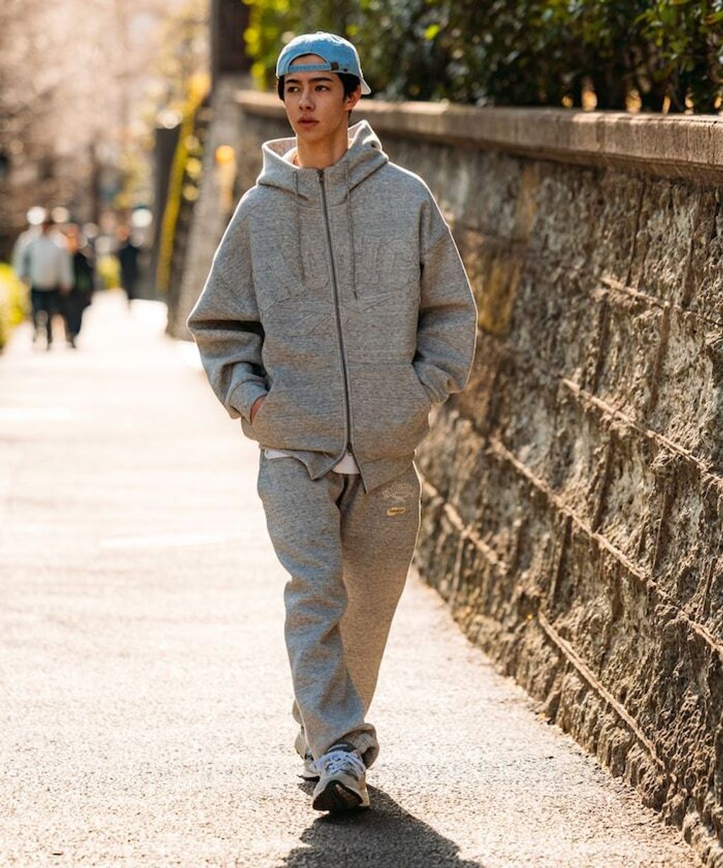 Reebok × NAUTICA 立體太空棉運動束口長褲_5