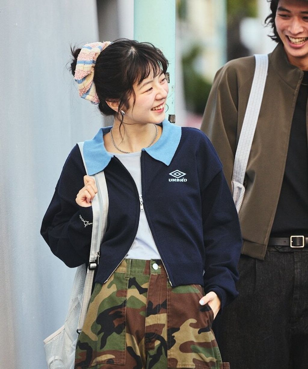 UMBRO × FREAKS STORE 刺繡短版修身雙拉鍊POLO領外套_3