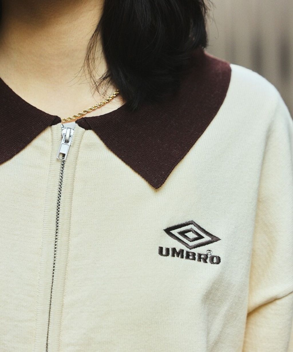 UMBRO × FREAKS STORE 刺繡短版修身雙拉鍊POLO領外套_37