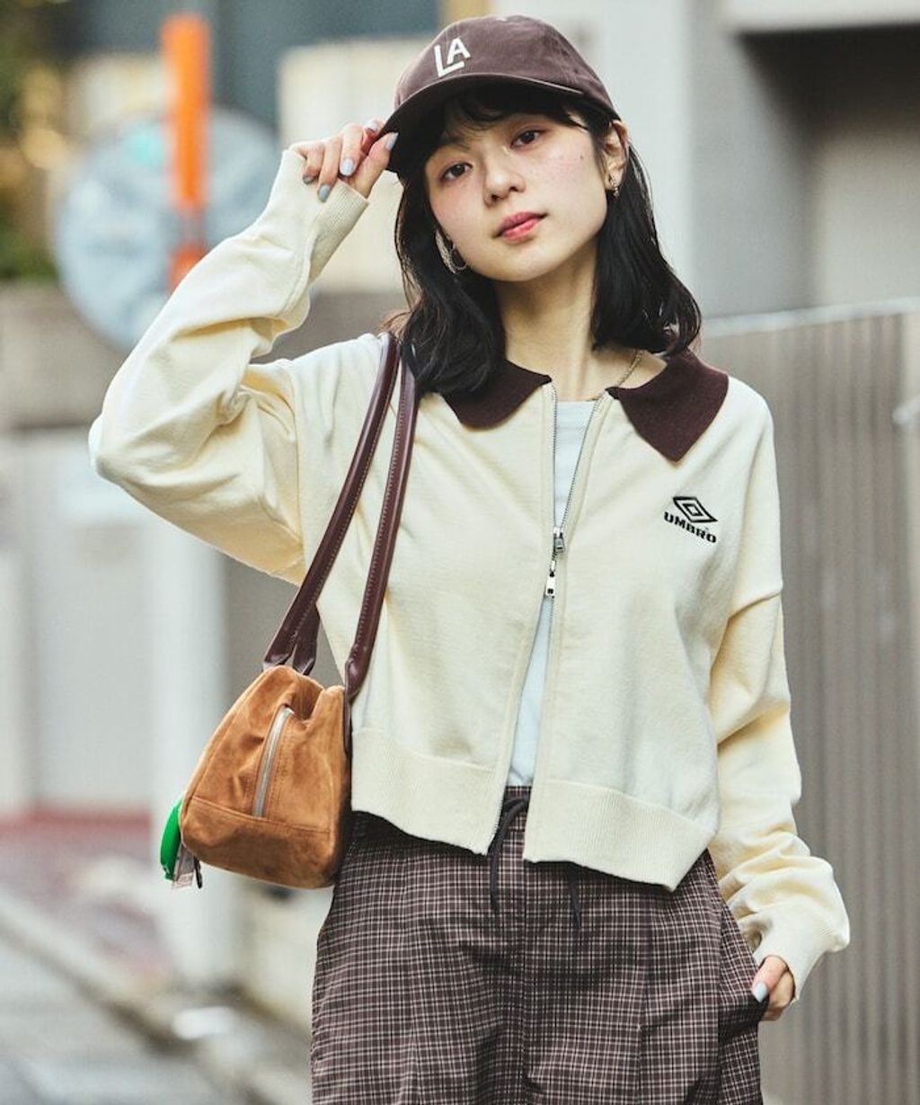 UMBRO × FREAKS STORE 刺繡短版修身雙拉鍊POLO領外套_30