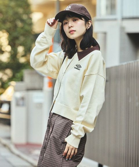 UMBRO × FREAKS STORE 刺繡短版修身雙拉鍊POLO領外套_25