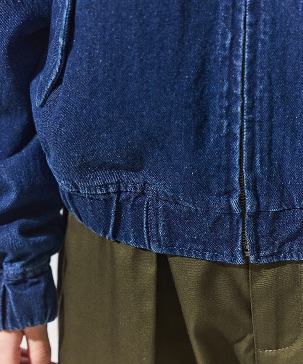 UMBRO × FREAKS STORE 刺繡Logo立領水染丹寧外套(女款)_36