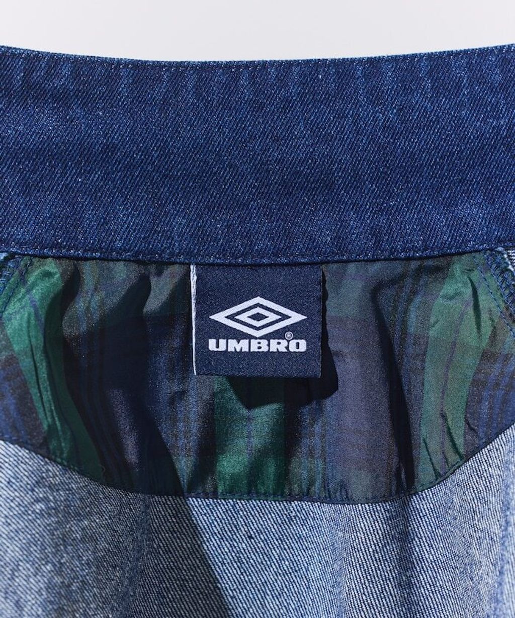 UMBRO × FREAKS STORE 刺繡Logo立領水染丹寧外套(女款)_37