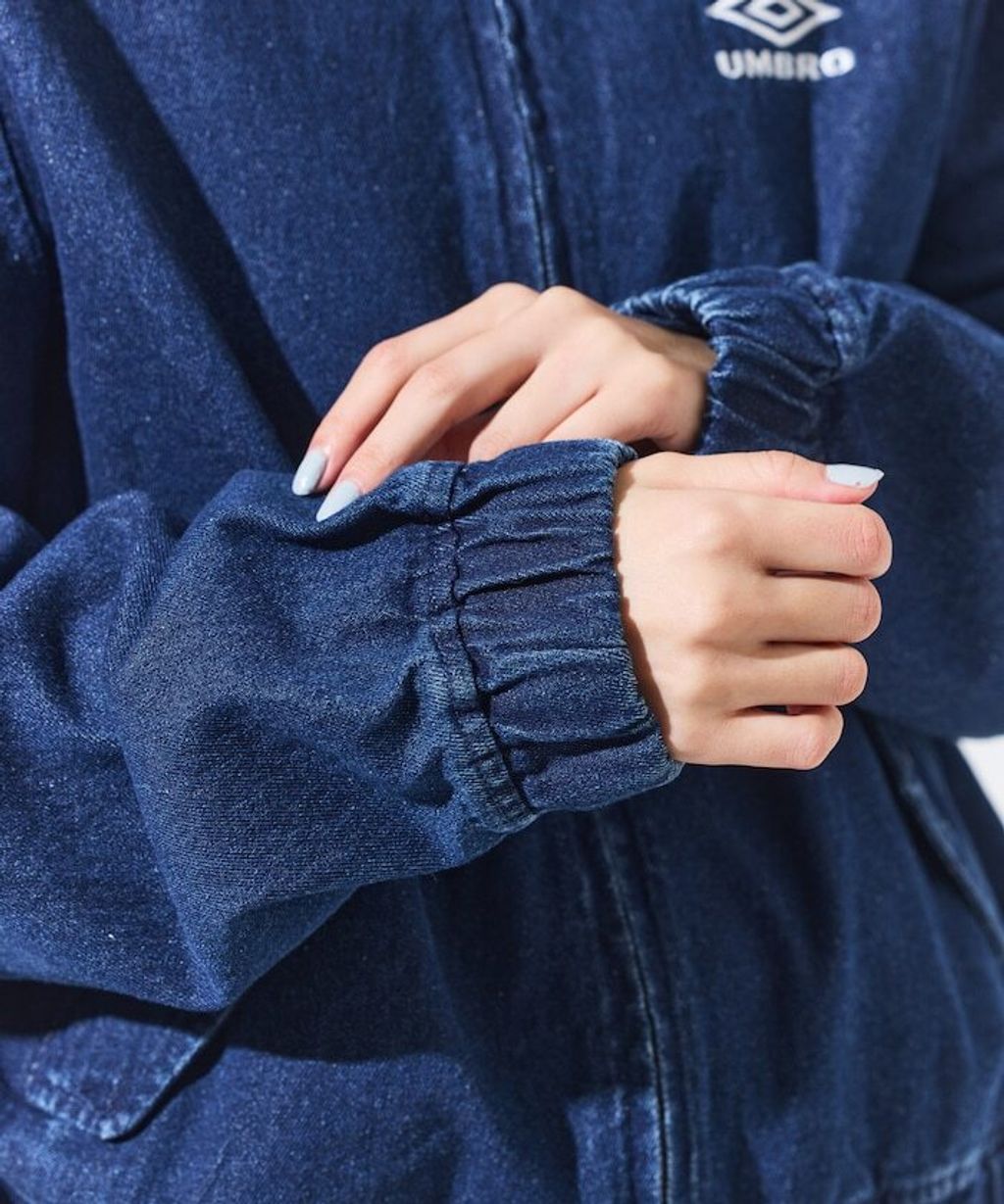 UMBRO × FREAKS STORE 刺繡Logo立領水染丹寧外套(女款)_33
