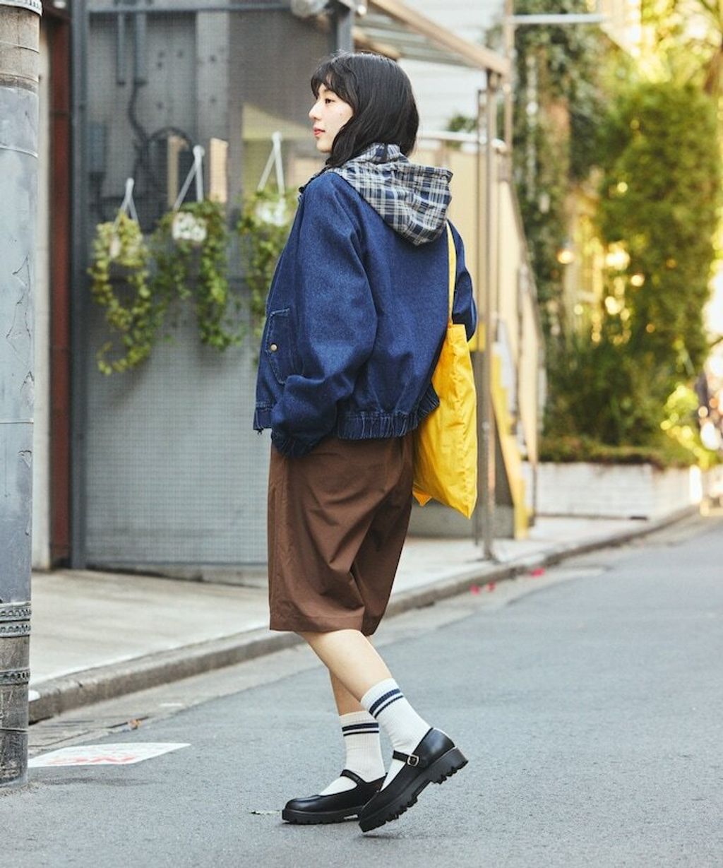 UMBRO × FREAKS STORE 刺繡Logo立領水染丹寧外套(女款)_21