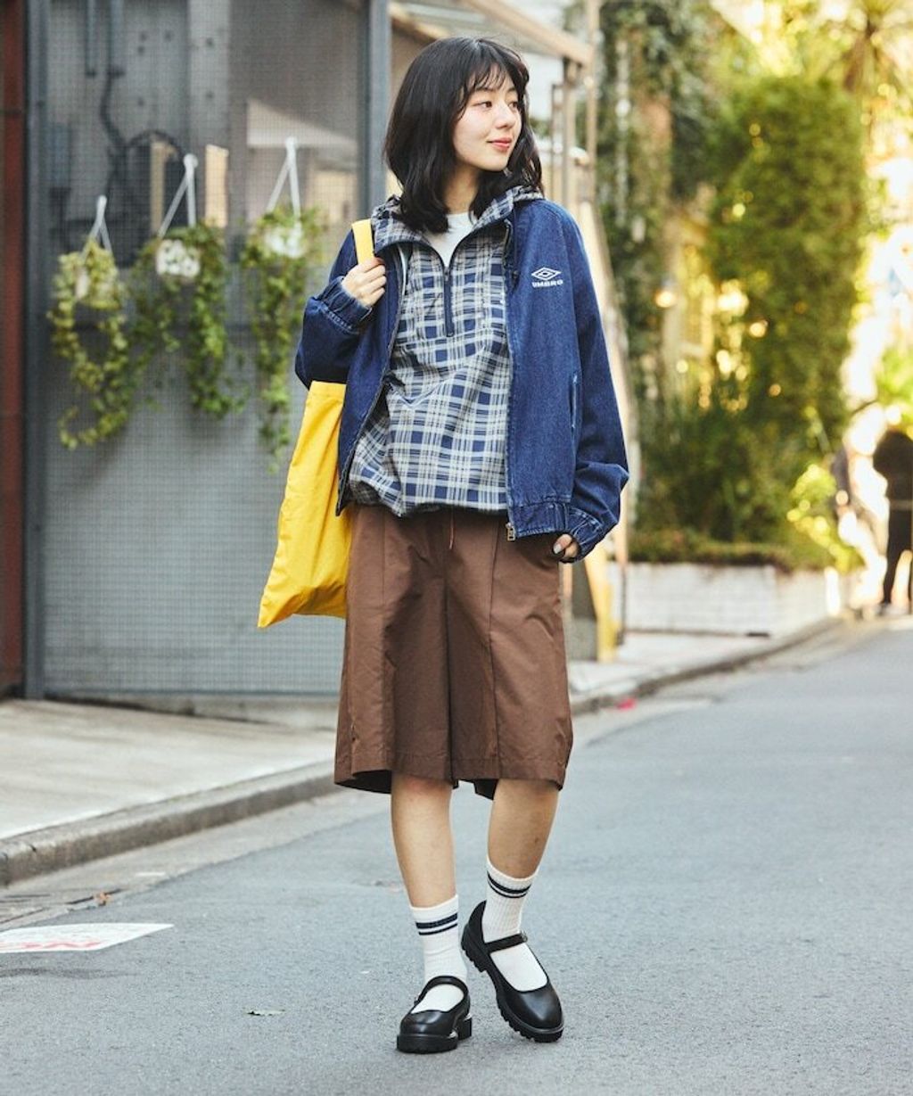 UMBRO × FREAKS STORE 刺繡Logo立領水染丹寧外套(女款)_20