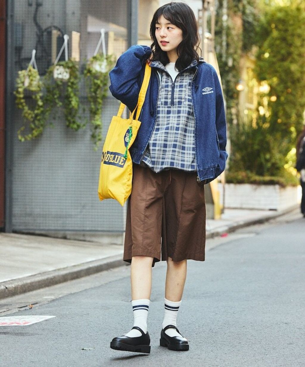 UMBRO × FREAKS STORE 刺繡Logo立領水染丹寧外套(女款)_17