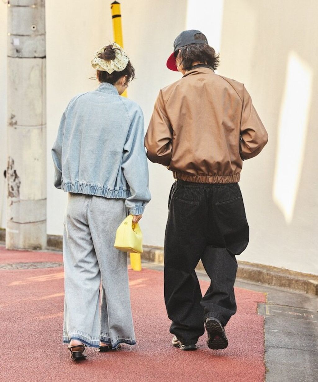 UMBRO × FREAKS STORE 刺繡Logo立領水染丹寧外套(女款)_8
