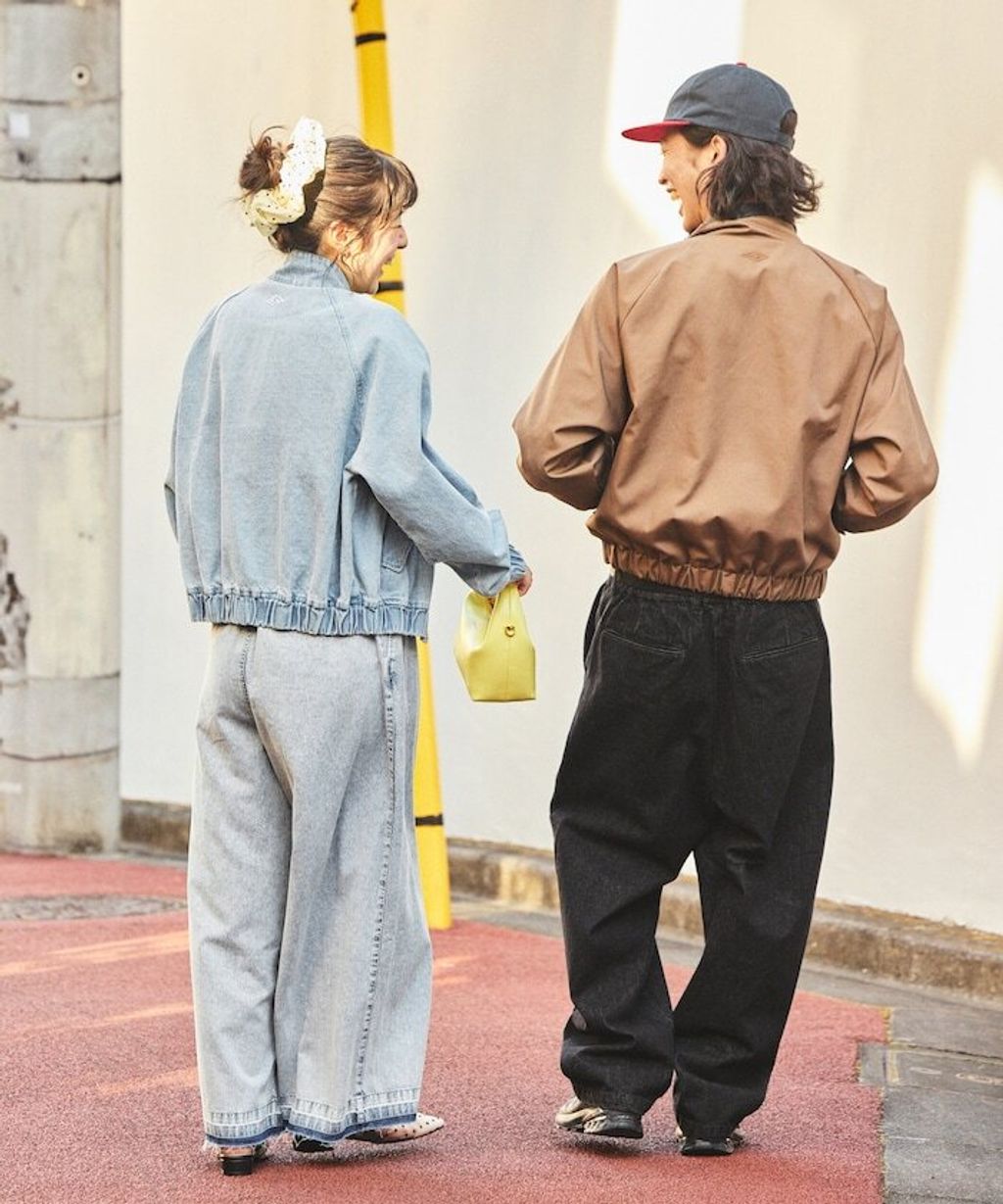 UMBRO × FREAKS STORE 刺繡Logo立領水染丹寧外套(女款)_9