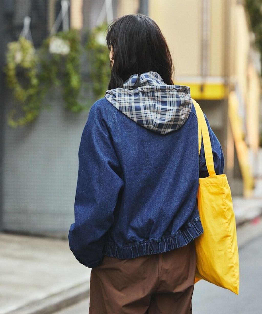 UMBRO × FREAKS STORE 刺繡Logo立領水染丹寧外套(女款)_26