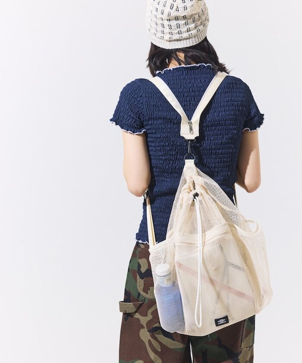 UMBRO × FREAKS STORE 輕量機能多功能三用網眼抽繩包_14