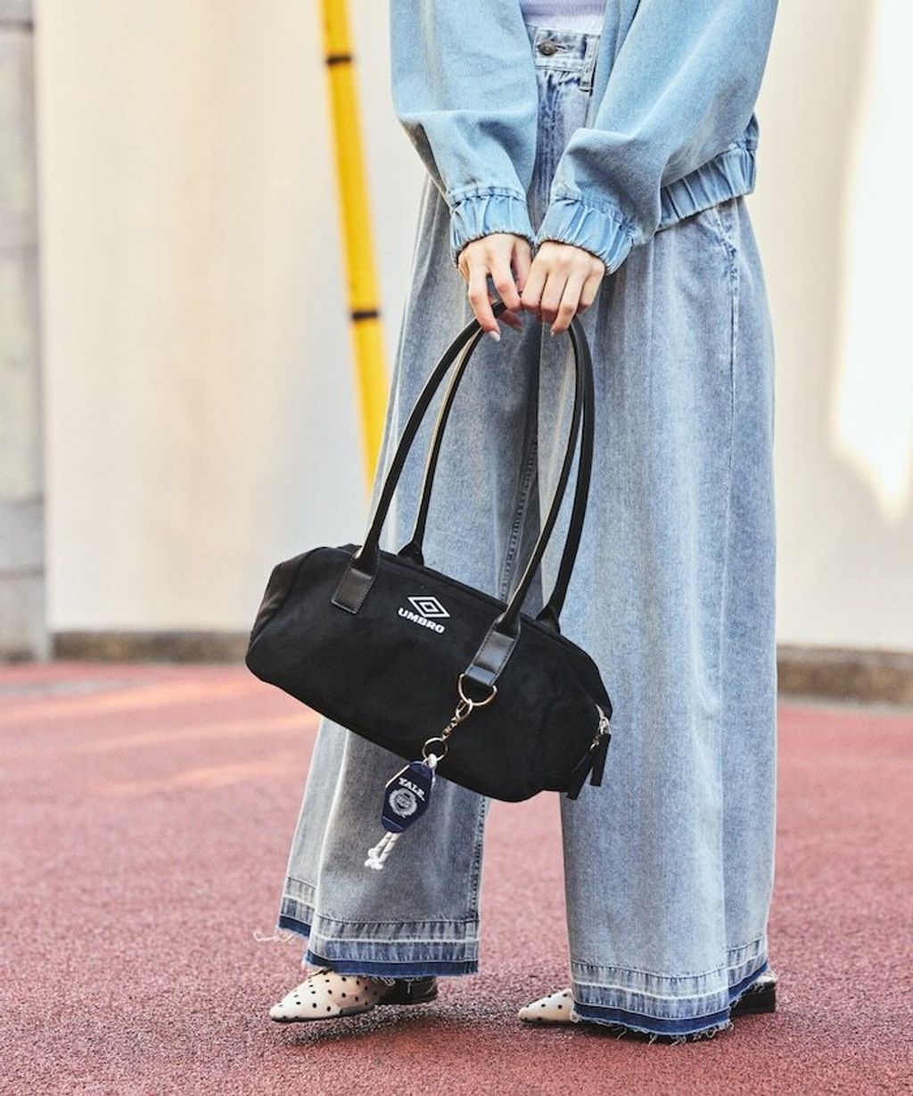 UMBRO × FREAKS STORE 刺繡Logo麂皮感波士頓包_1