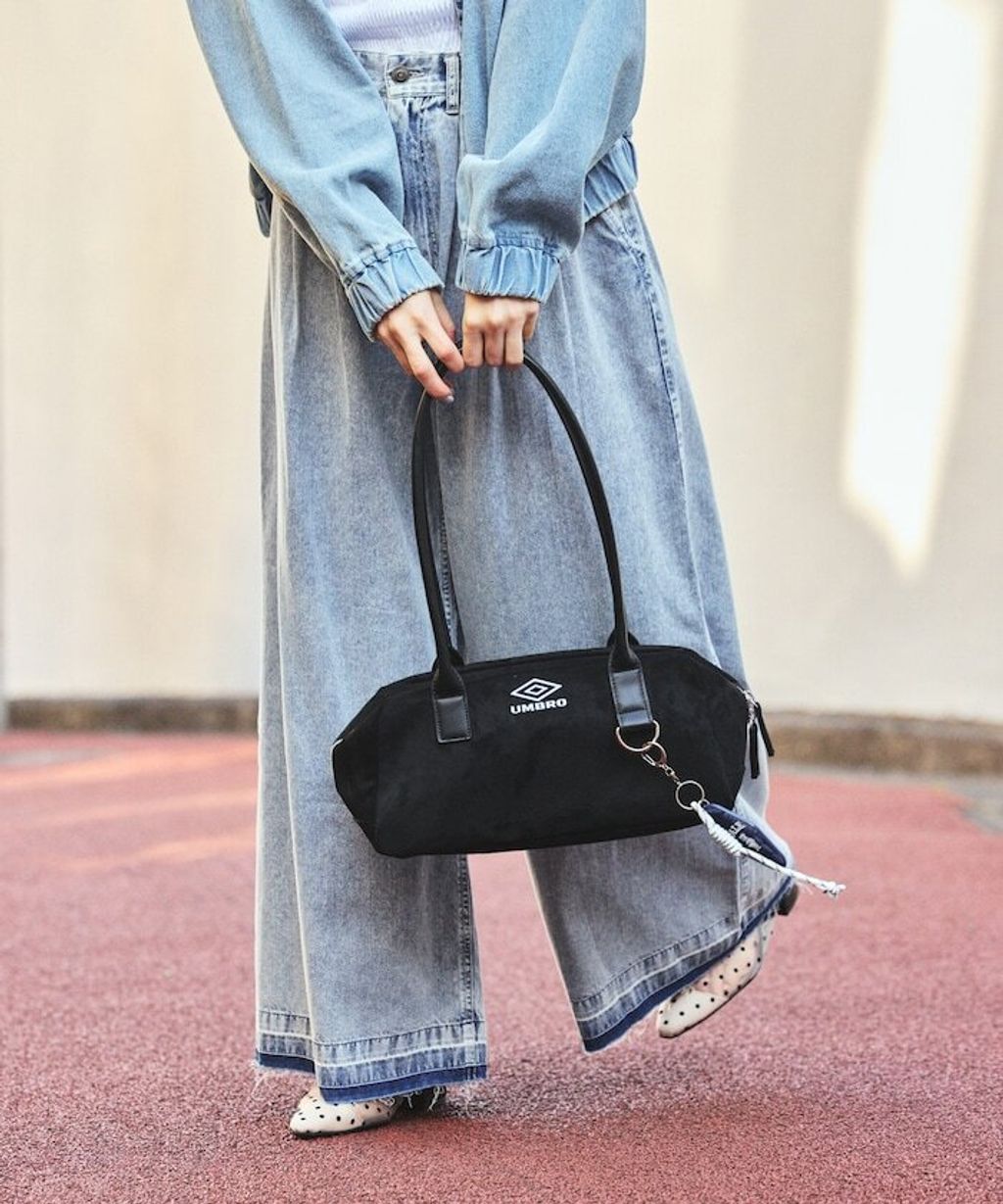 UMBRO × FREAKS STORE 刺繡Logo麂皮感波士頓包_7