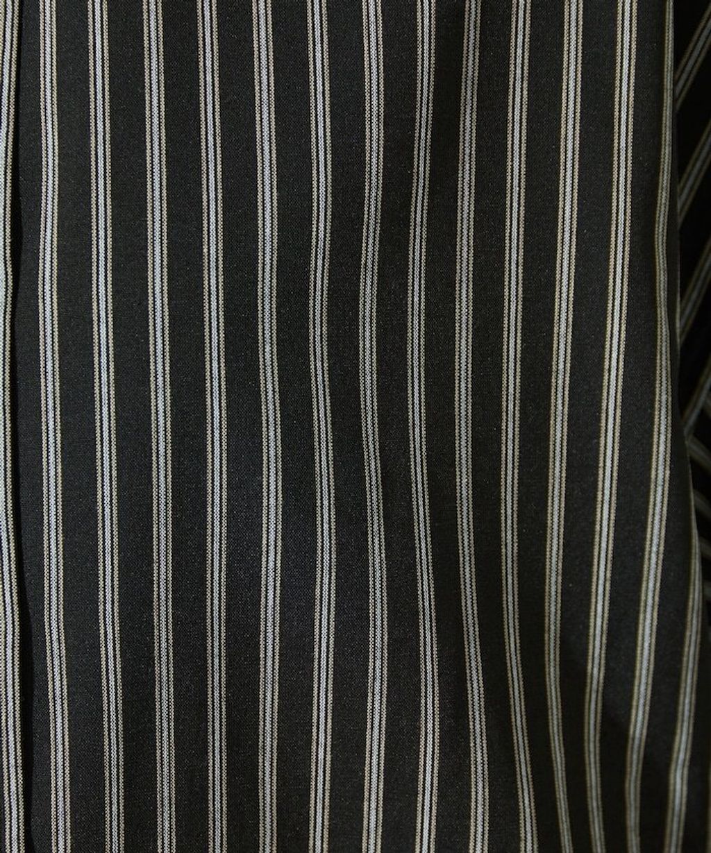 FREAKS STORE 日系感微寬鬆後綁帶編織條紋襯衫_51