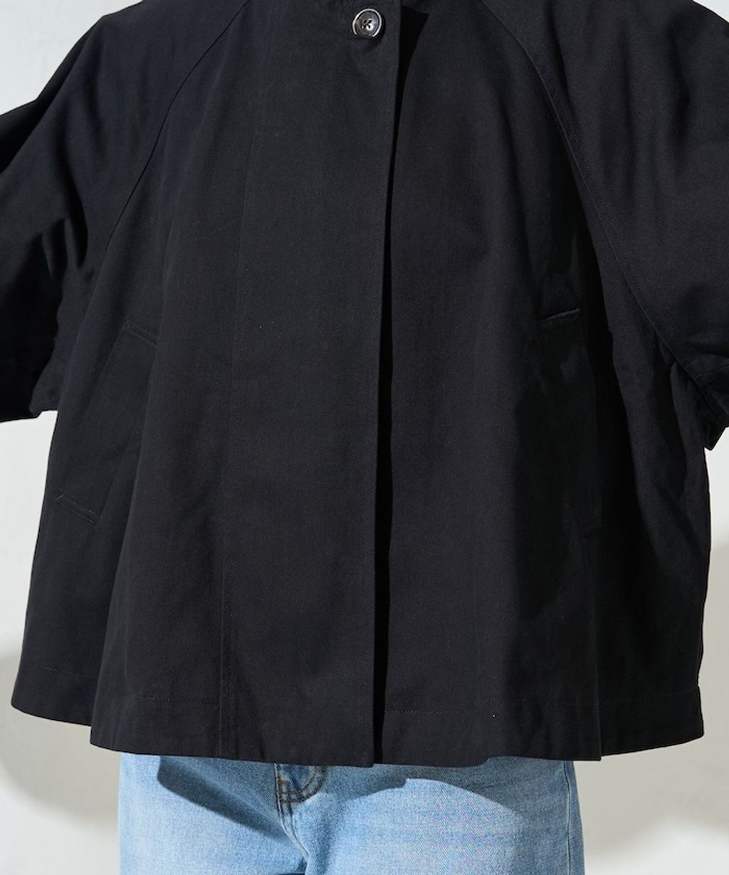 FREAKS STORE 短版傘擺廓型風衣_40