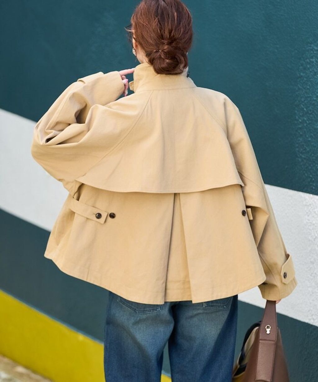 FREAKS STORE 短版傘擺廓型風衣_30