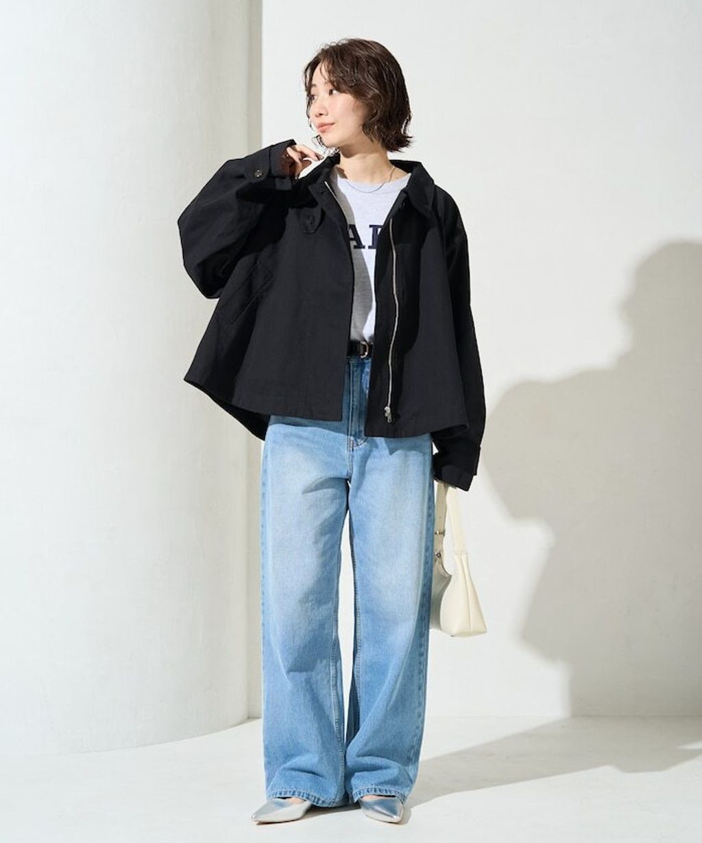 FREAKS STORE 短版傘擺廓型風衣_7