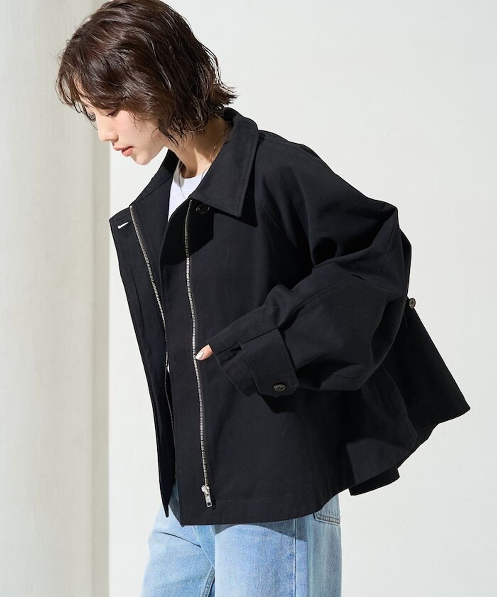 FREAKS STORE 短版傘擺廓型風衣_13