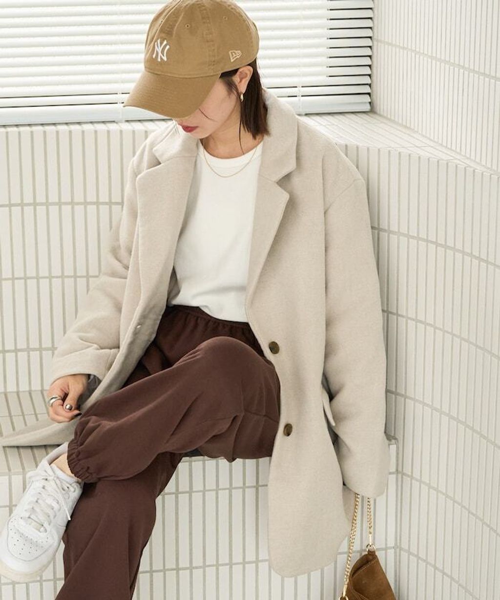 FREAKS STORE Melton質感雙面織休閒西裝大衣_1