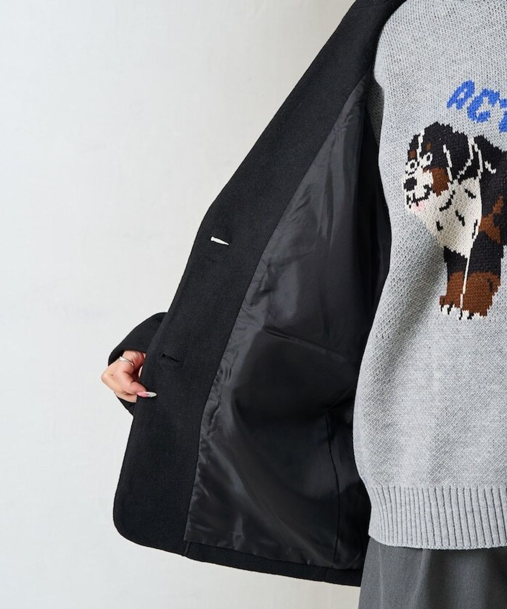 FREAKS STORE Melton質感雙面織休閒西裝大衣_51