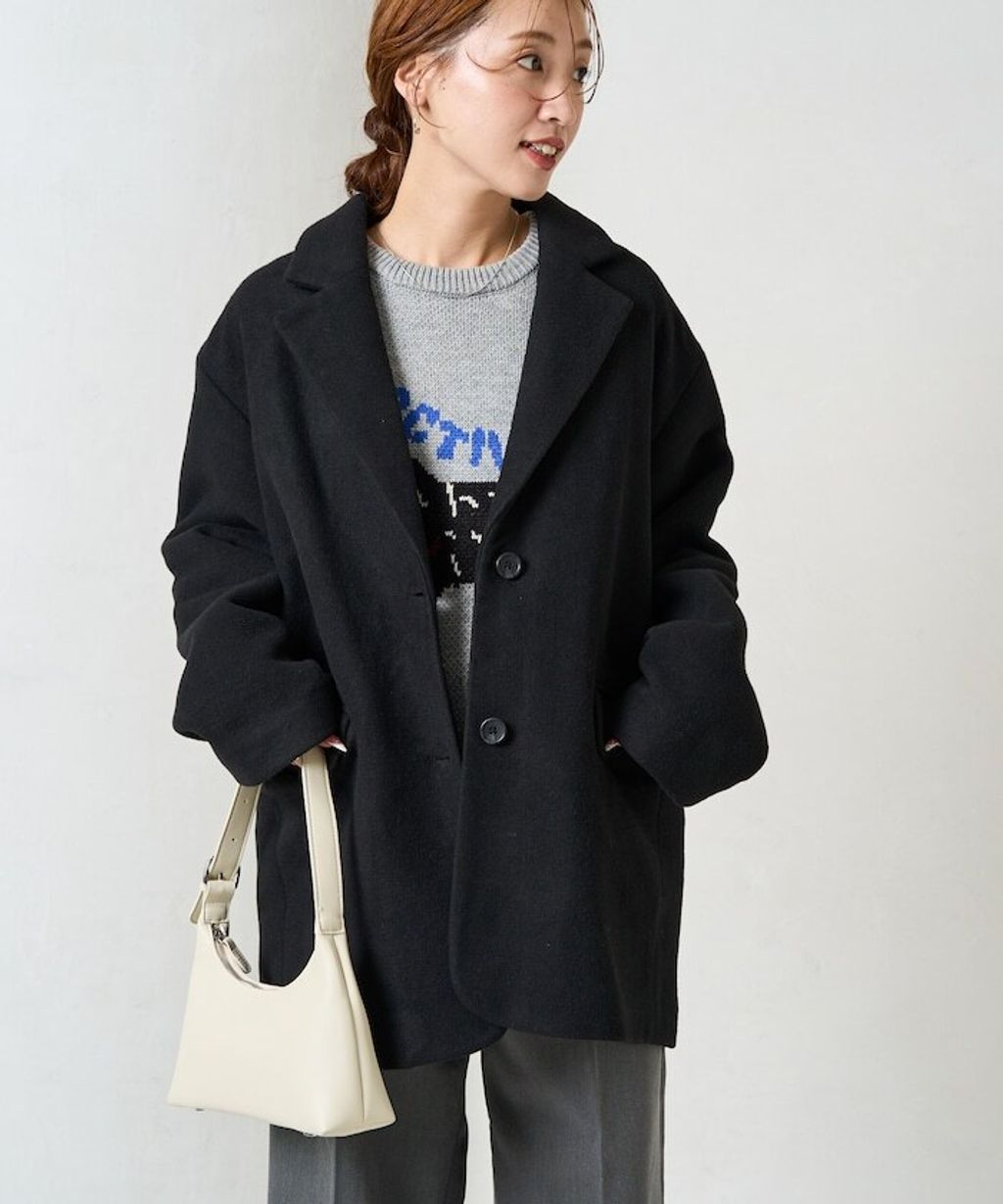 FREAKS STORE Melton質感雙面織休閒西裝大衣_37