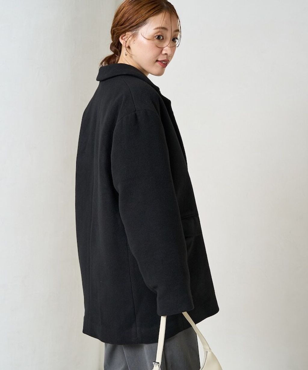 FREAKS STORE Melton質感雙面織休閒西裝大衣_38