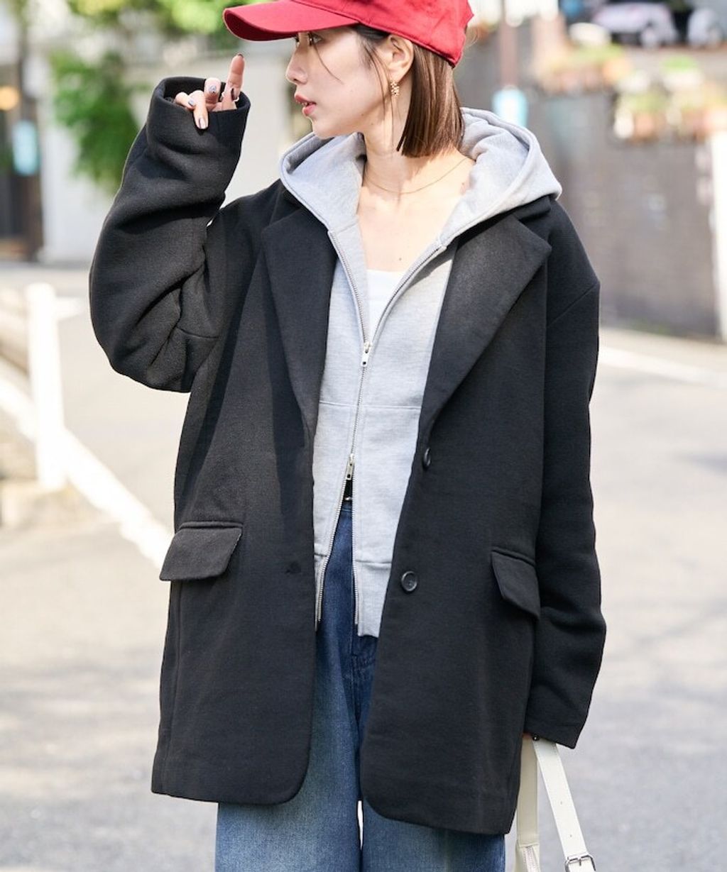 FREAKS STORE Melton質感雙面織休閒西裝大衣_32