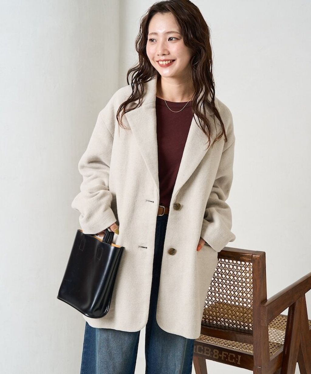 FREAKS STORE Melton質感雙面織休閒西裝大衣_25