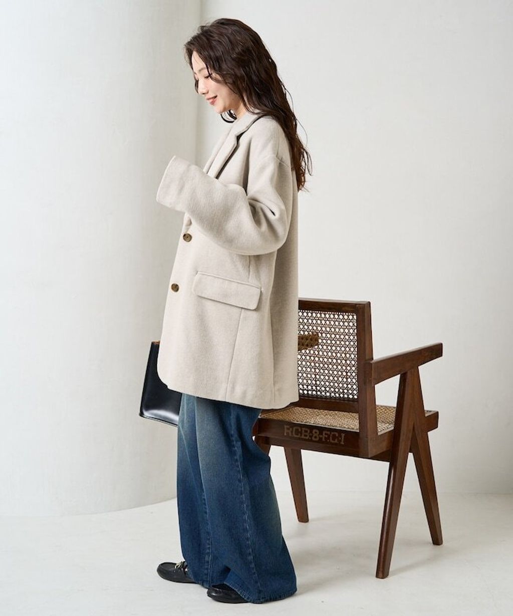 FREAKS STORE Melton質感雙面織休閒西裝大衣_24