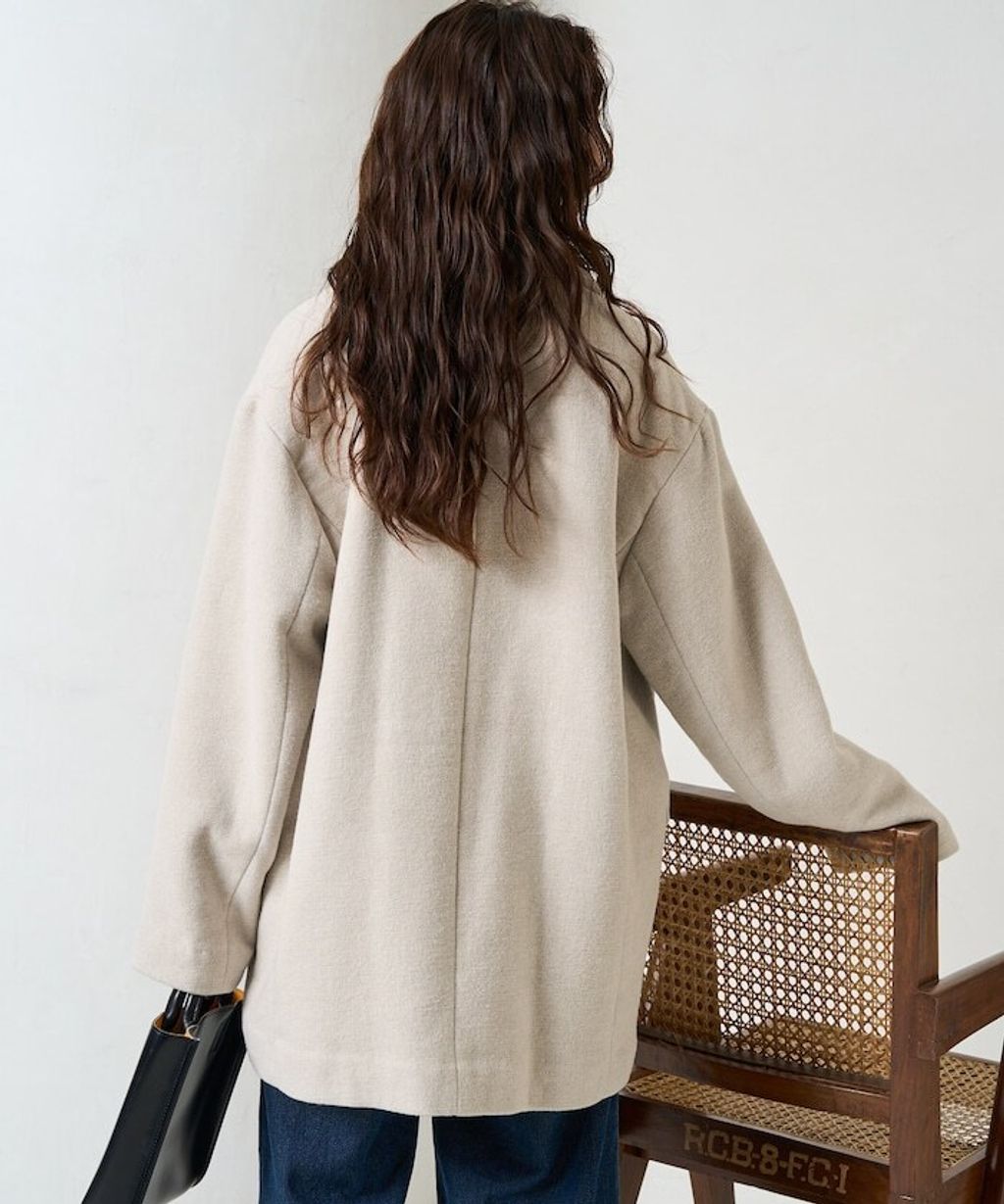 FREAKS STORE Melton質感雙面織休閒西裝大衣_27