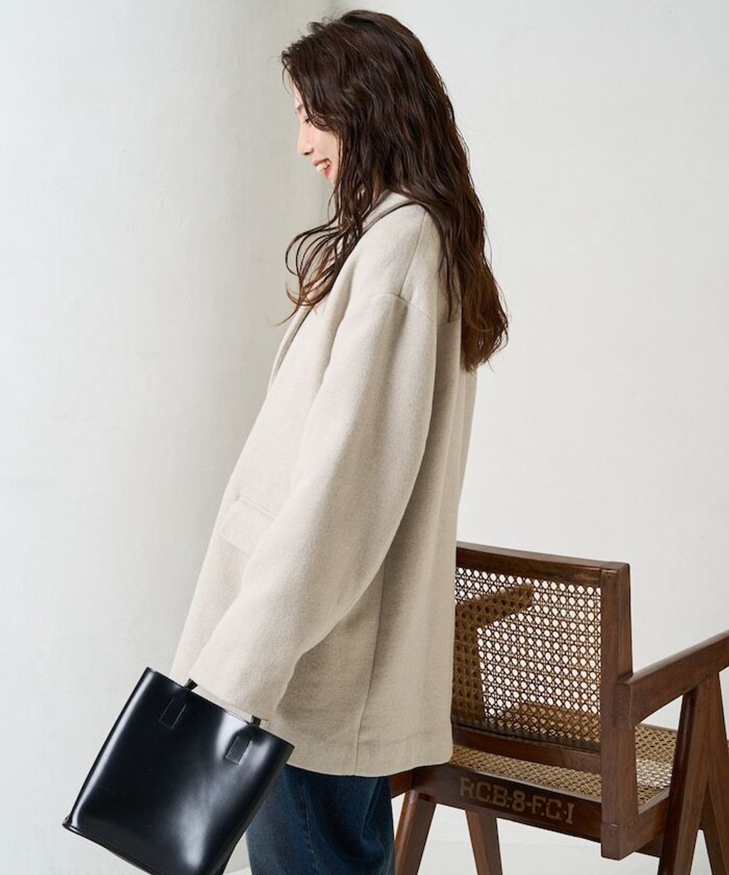 FREAKS STORE Melton質感雙面織休閒西裝大衣_26