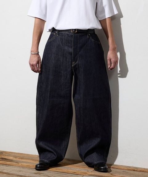 LEE × FREAKS STORE 12.7oz右綾丹寧卡波褲_2