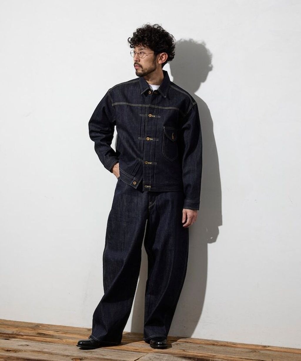 LEE × FREAKS STORE 12.7oz右綾丹寧卡波褲_21