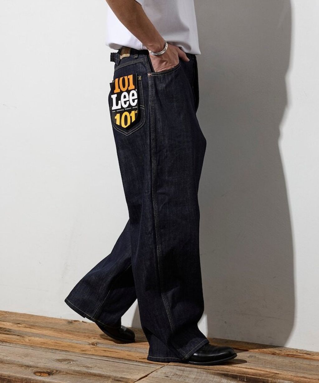 LEE × FREAKS STORE 12.7oz右綾丹寧卡波褲_26