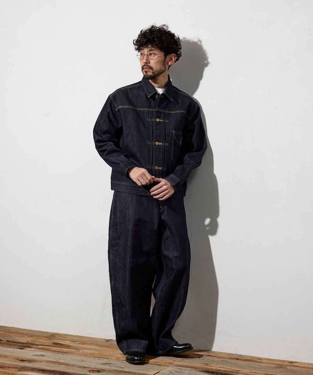 LEE × FREAKS STORE 12.7oz右綾丹寧卡波褲_22