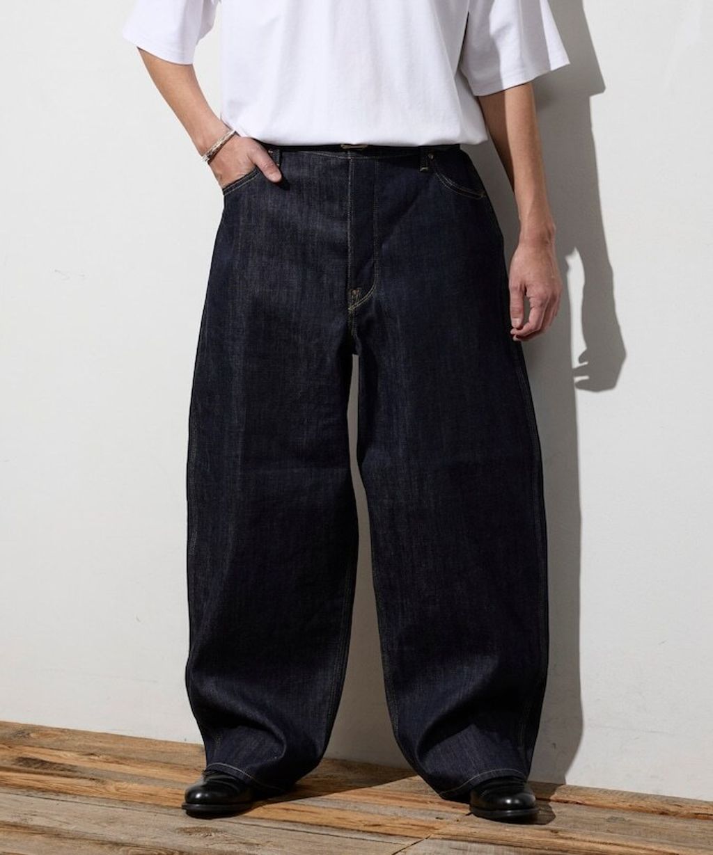 LEE × FREAKS STORE 12.7oz右綾丹寧卡波褲_23