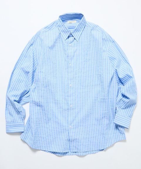 FREAKS STORE 寬鬆版型標領泡泡紗襯衫_6