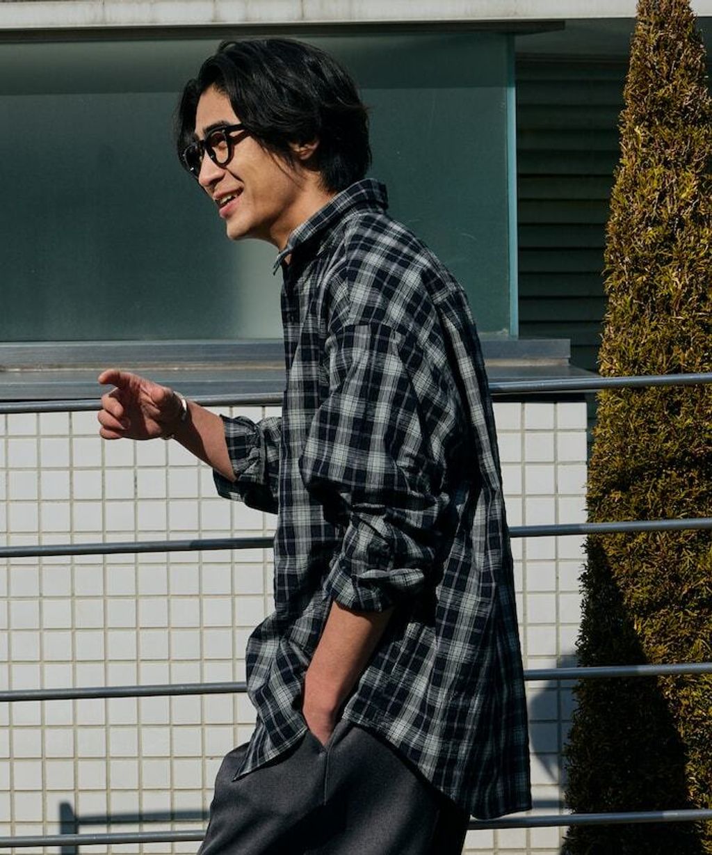 FREAKS STORE 寬鬆版型標領泡泡紗襯衫_20