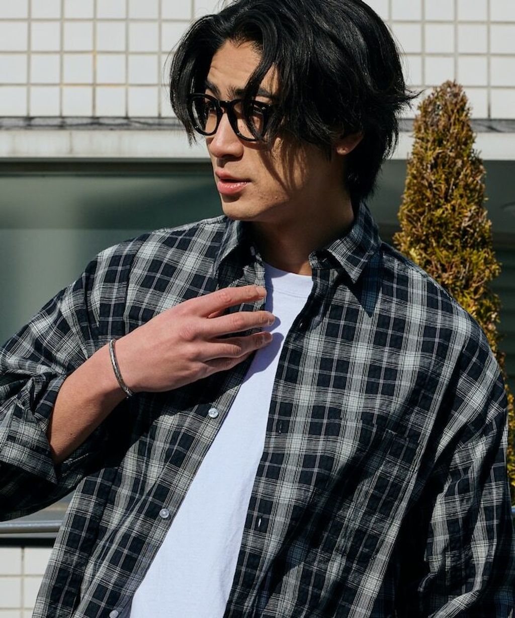 FREAKS STORE 寬鬆版型標領泡泡紗襯衫_25