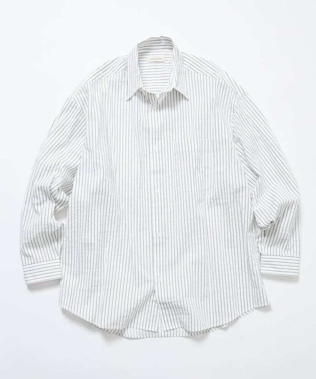 FREAKS STORE 寬鬆版型標領泡泡紗襯衫_13