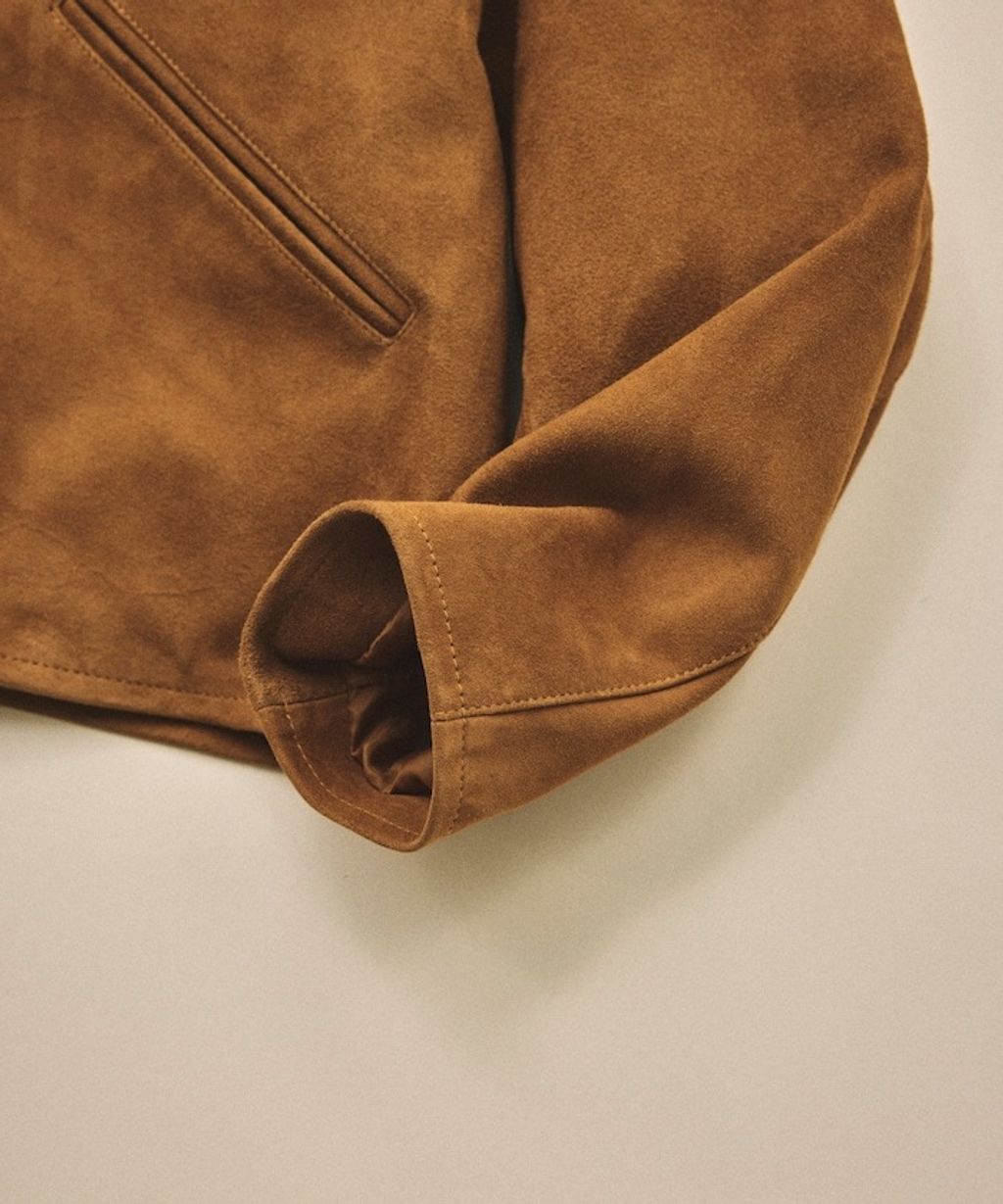 FREAKS STORE 山羊皮革極簡風麂皮外套_10