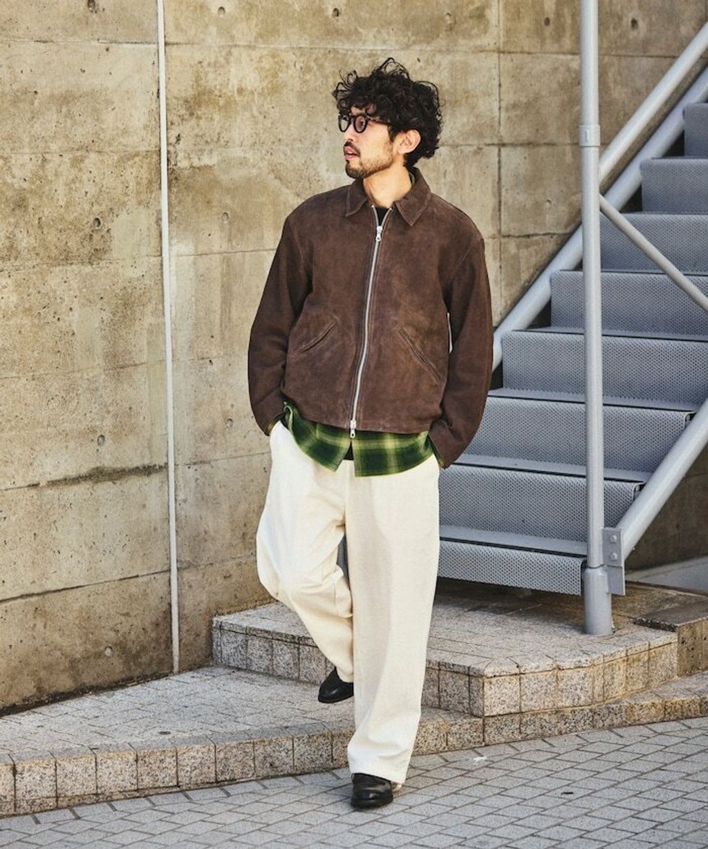 FREAKS STORE 山羊皮革極簡風麂皮外套_25