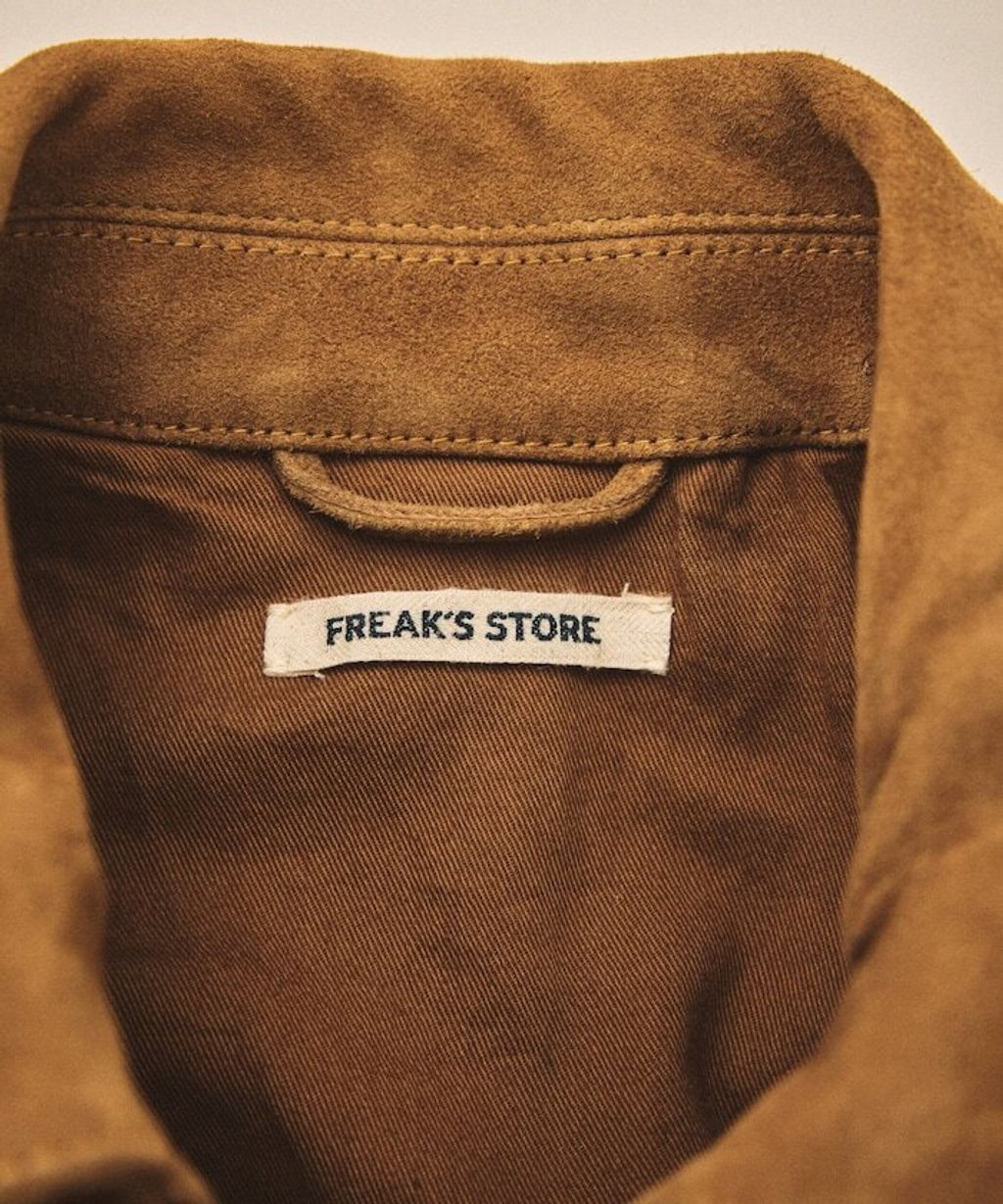 FREAKS STORE 山羊皮革極簡風麂皮外套_8