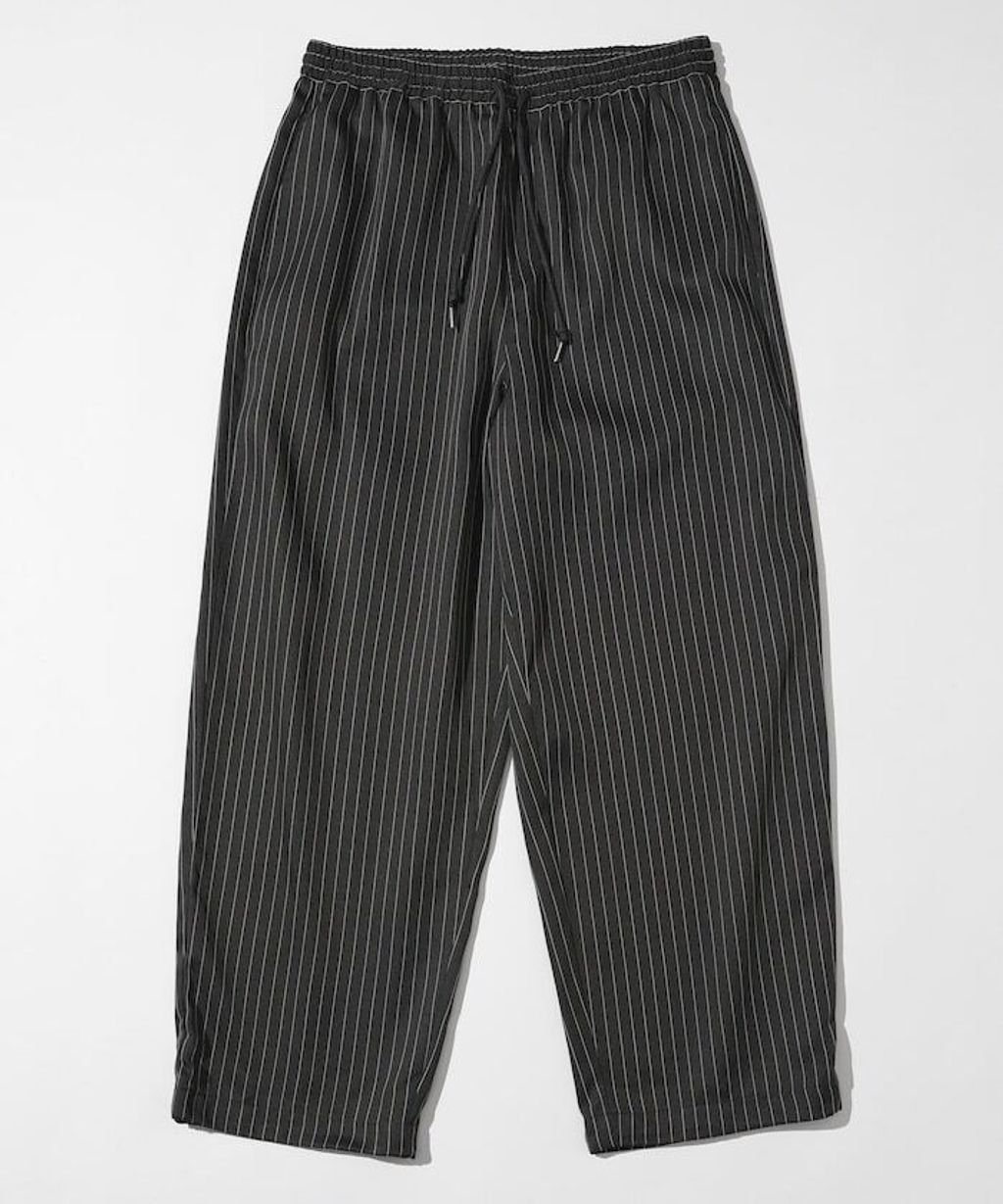 Firsthand 寬版抽繩條紋鬆緊褲_37