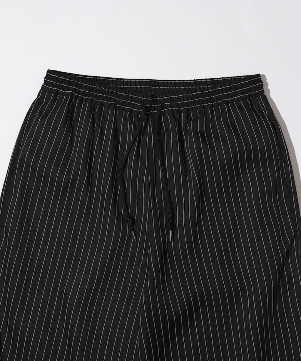 Firsthand 寬版抽繩條紋鬆緊褲_29