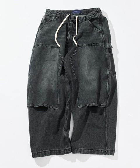 NAUTICA 寬版剪裁牛仔工裝褲_1